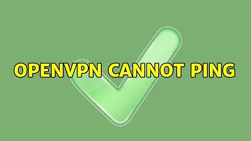 OpenVPN cannot ping