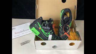 Unboxing OFF-WHITE X Air Rubber Dunk 'GREEN STRIKE' | From keepskick.com