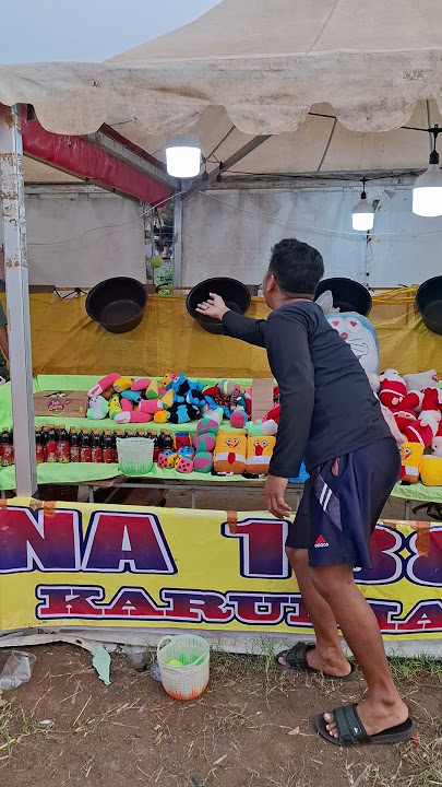 Trik lempar bola kedalam ember dijamin jackpot #shorts
