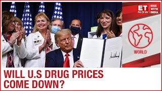 US President Donald Trump signs four executive orders aiming to lower the drug prices