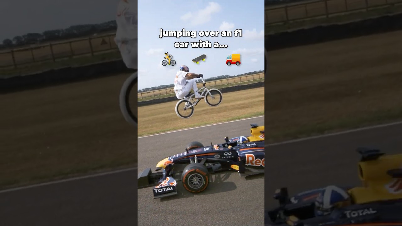 They JUMPED Over An F1 Car With What?! 🤯 