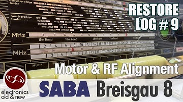 SABA Breisgau 8 pt. 9. Tuning Motor and RF Alignment for the AM bands.