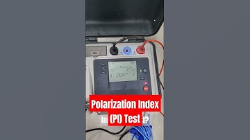 What is Polarization Index Test? #electrical #megger #electricity #electricalengineering