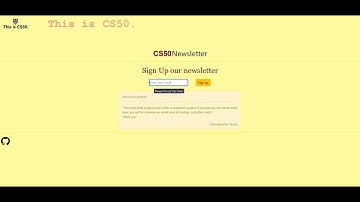 CS50x Final Project: Newsletter System.