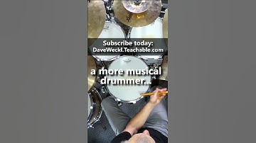 Dave Weckl Hand and Feet Combinations Pt. 2 #davewecklonlineschool #daveweckl #drumlessons