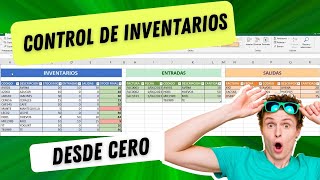 Cómo crear INVENTARIO y control de STOCK en Excel.Entradas y salidas