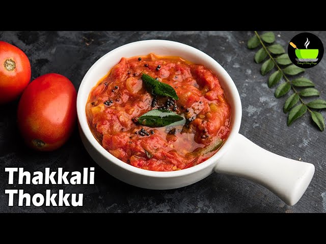 Thakkali Thokku recipe | Tomato Thokku Recipe | Poondu Thakkali Thokku | Tomato Garlic Thokku | She Cooks