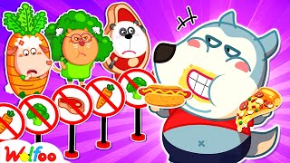 No More Junk Food, Wolfoo!  Healthy Food vs Unhealthy Food  Wolfoo Kids Cartoon