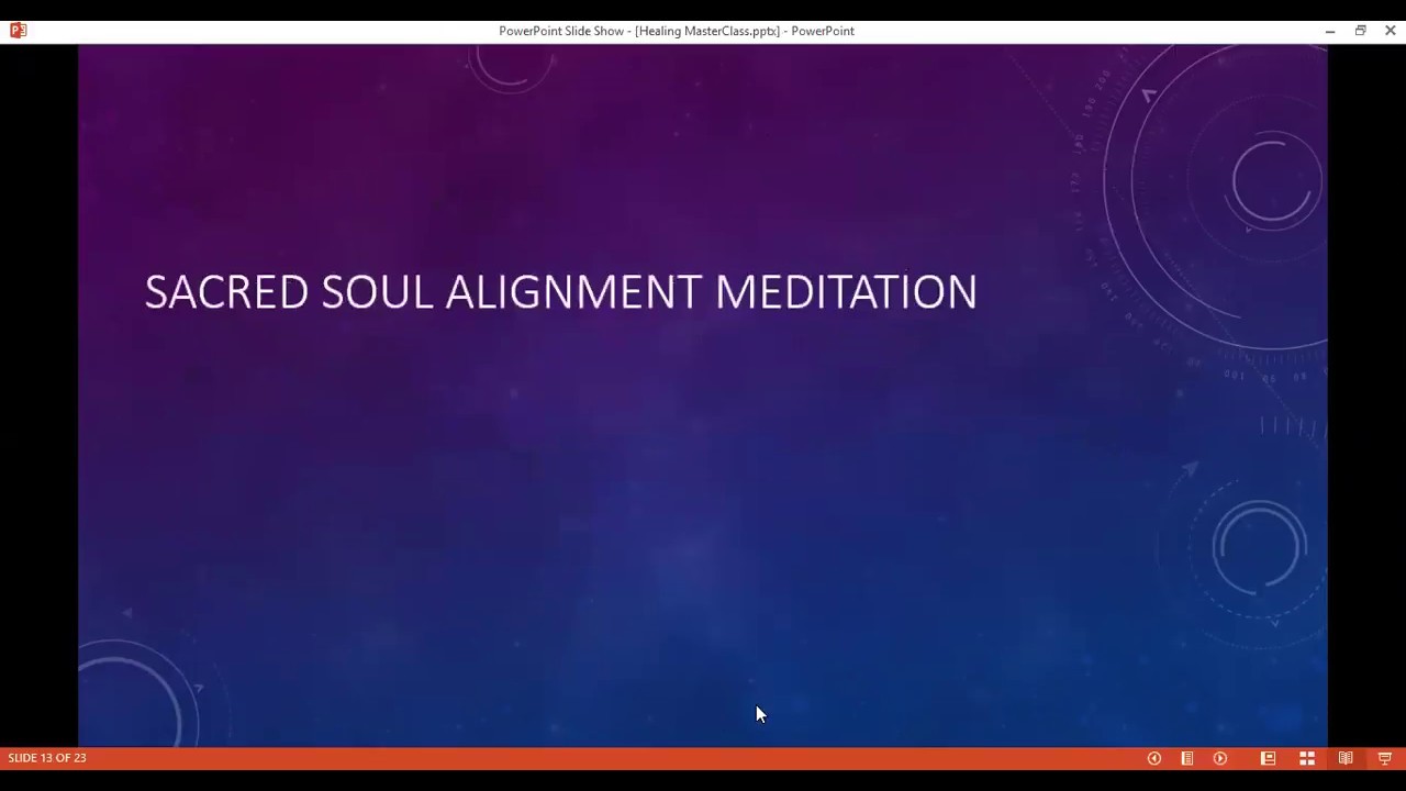 Nov 9th 2017 Healing Master Class with Patricia LeBlanc