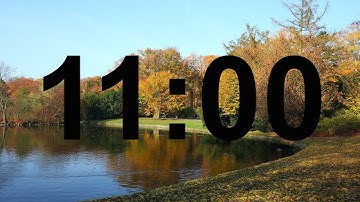 11 Minute Autumn Timer with Relaxing Piano Music and Alarm.