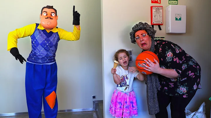 Ruby and Bonnie play with Hello Neighbor