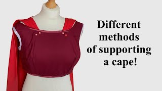 The different methods of supporting a cosplay cape