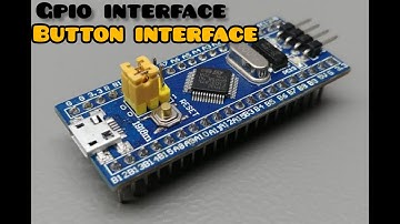 Button interface using STM32 | STM32 GPIO INPUT Configuration | STM32F Series
