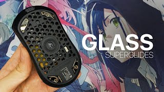 I finally UPGRADED my mouse with GLASS SUPERGLIDES