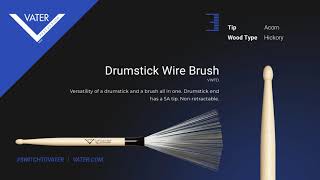 Vater Tip Sounds Drumstick Wire Brush