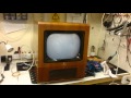 Ekco TV having a test run before heading out for h