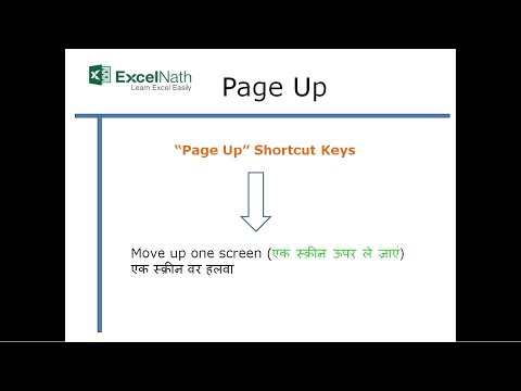 "Page Up"Shortcut Keys