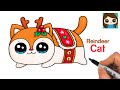 How to Draw Reindeer Christmas Cat | Aphmau Meemeows