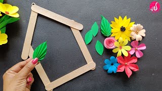 DIY Wall Hanging || Flower Wall Hanging| Handmade Paper Wall Hanging || Easy Craft