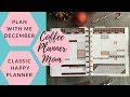 Plan With Me: December Monthly Spread In MAMBI Classic Happy Planner