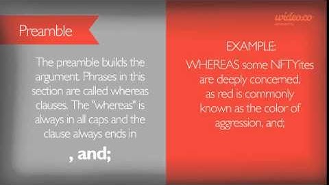 How to Write a Resolution