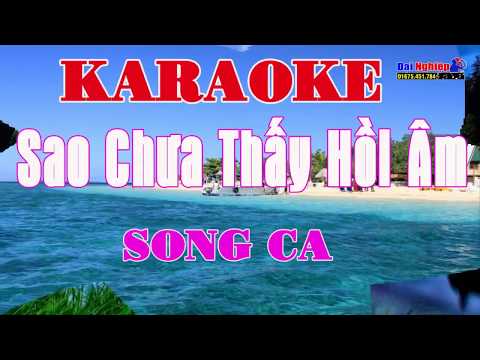 Karaoke Sao Chua Thay Hoi Am _ Song Ca Lo Lem