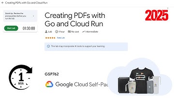 Creating PDFs with Go and Cloud Run | GSP762