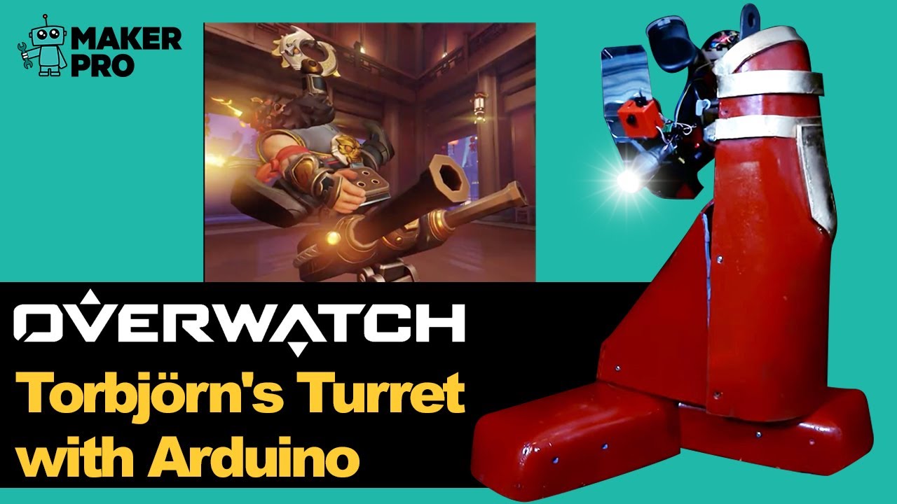 OVERWATCH Torbjörn's Turret with Arduino - YouTube