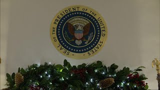 Trump White House unveils final holiday decorations
