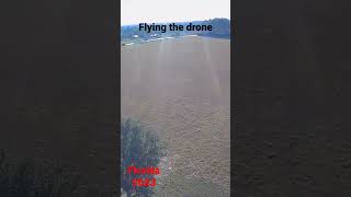 Flying the drone in Brooksville, Florida
