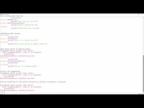 Exception Handling in Python Practical