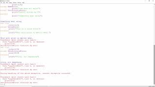Exception Handling in Python Practical