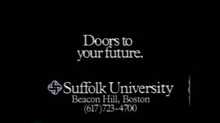Suffolk University - Boston - Andre Summers (1987) TV Commercial
