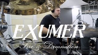 Exumer 'Fire & Damnation' (DRUM PLAYTHROUGH)