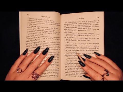 ASMR Inaudible Reading 🏒 (clicky mouth sounds, tingly whispers, word tracing)