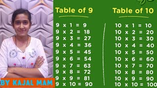 9 to 10 tables