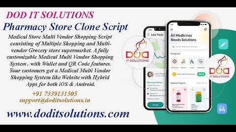Medical Store Multi Vendor Shopping Script | DOD IT SOLUTIONS