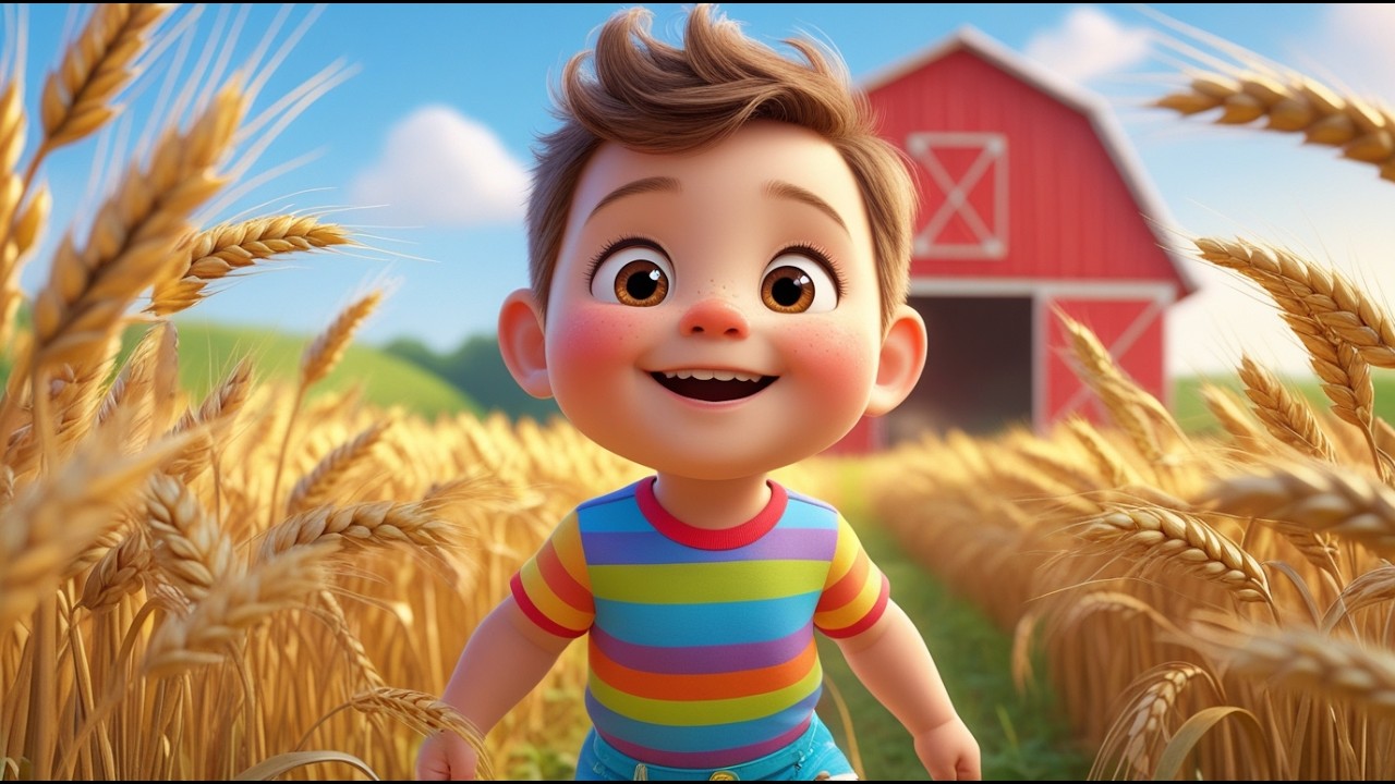 Morning Breeze Blowing Across the Farm | Gentle Nature Song for Kids | Relaxing Farm Nursery Rhyme