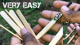 CRICKET BATS FROM ICECREAM STICKS