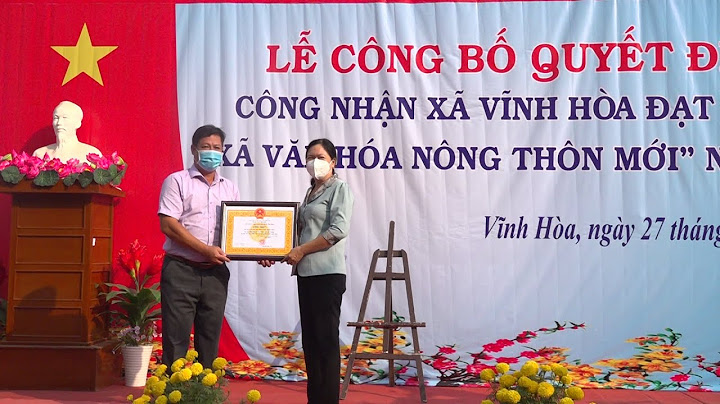 Giấy công nhận xã văn hóa nông thôn mới