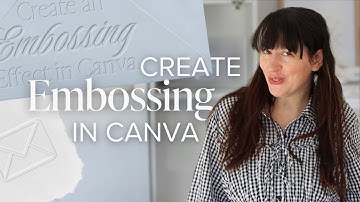 How to make Text and Image Embossing effect in Canva