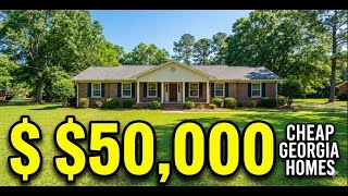 Dirt-Cheap Georgia Farmhouses with Acreage | Real Estate Hidden Deals  starting from only $50,000