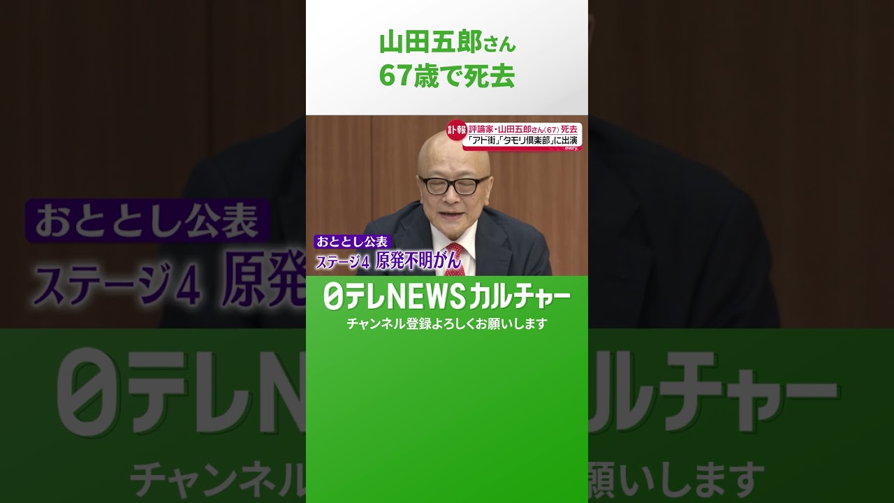 Goro Yamada Dies at 67; Announced 'Cancer of Unknown Primary' in
