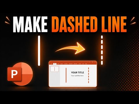 How to Add Dashed Line in PowerPoint | Line Formatting Tutorial