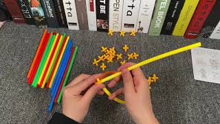 Mainan DIY Pipa Rakit Konstruksi Pipe Straw Building Block Construction Block 4D
