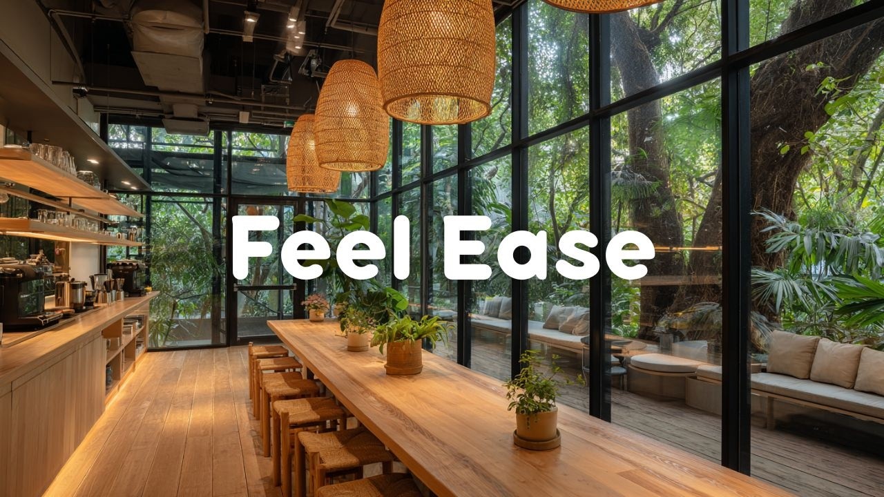 Feel Ease - Relaxing Cafe Music 🌿Chill Beats for Study & Focus | Lo-Fi