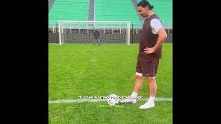 Respect Zlatan For His Insane Assist To Receba🥶🤫 #Shorts #Football #Soccer