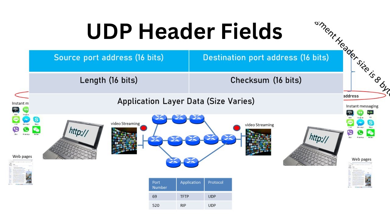 Datagram. Header fields