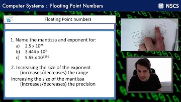 N5 Computing Science: Computer Systems - Floating Point numbers