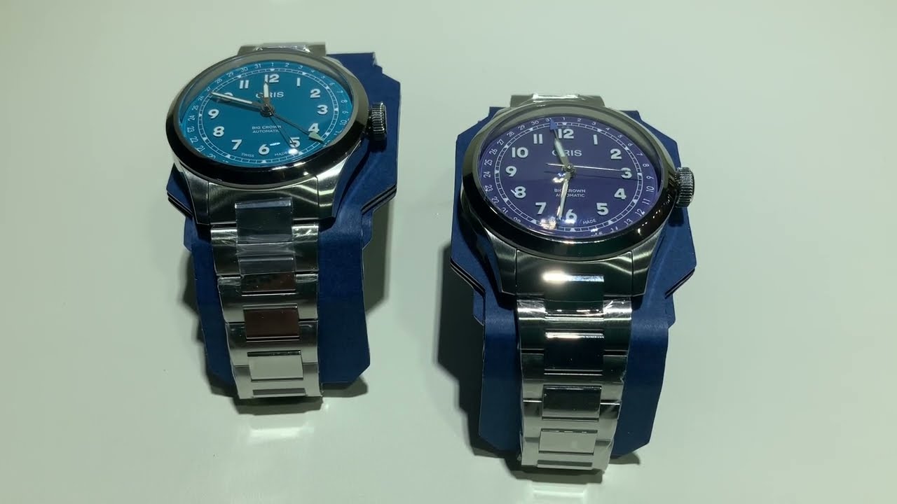 Распаковка новых стильных часов Oris Big Crown Pointer Date в сиренево-фиолетовых и бирюзовых тонах